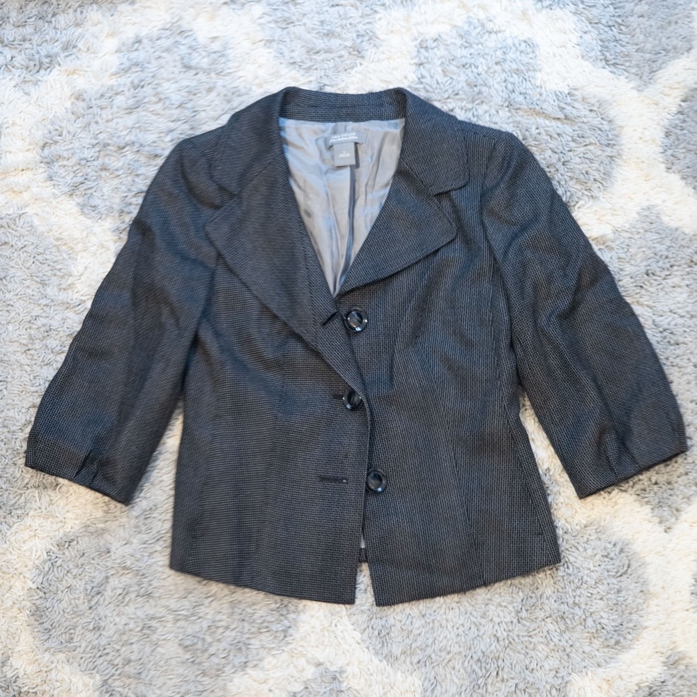Ann Taylor Black and Gray Jacket